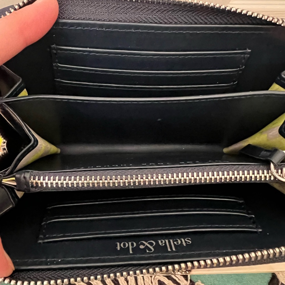 Stella & Dot Madison Tech Wallet - navy breton stripe - Picture 3 of 5
